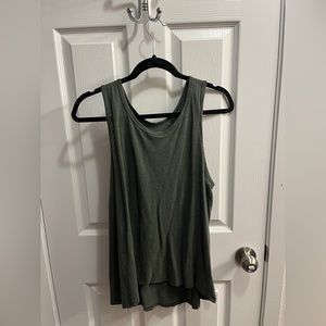 Olive green tank top size large